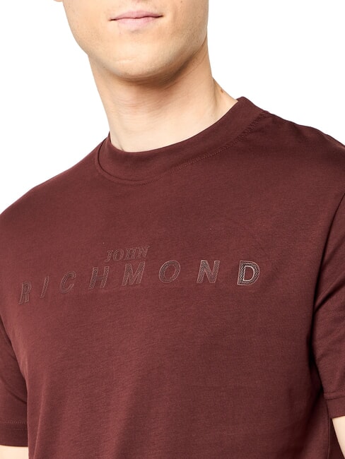 SOULOKU T-shirt con logo in rilievo bitter choco - T-shirt Uomo