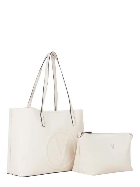 SELENA RE Borsa shopping con pochette ecru - Borse Donna