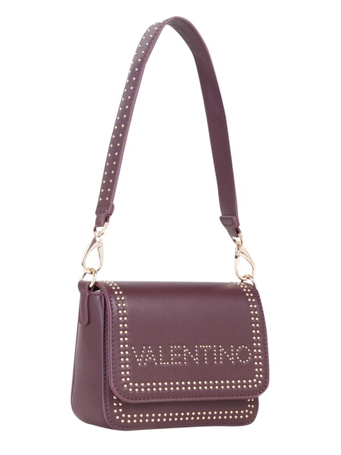 SHINE RE Borsa con pattina e tracolla vino - Borse Donna