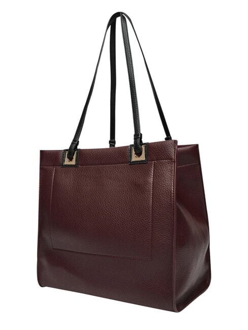 POST RE Borsa shopping con pochette vino/nero - Borse Donna