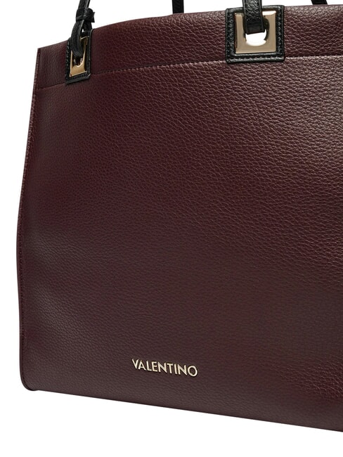 POST RE Borsa shopping con pochette vino/nero - Borse Donna