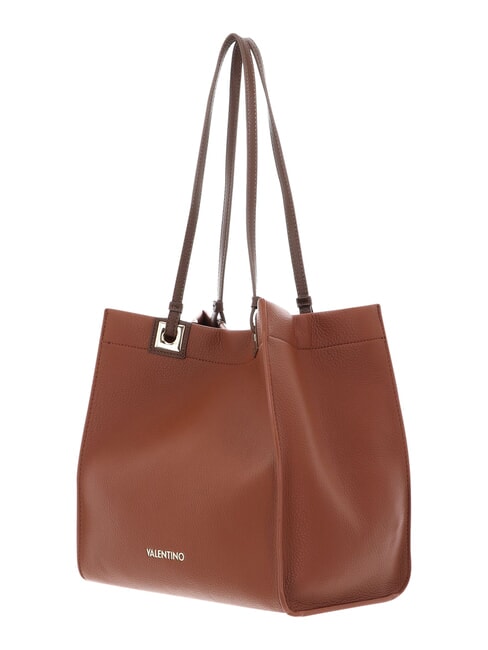 POST RE Borsa shopping con pochette cuoio/moro - Borse Donna