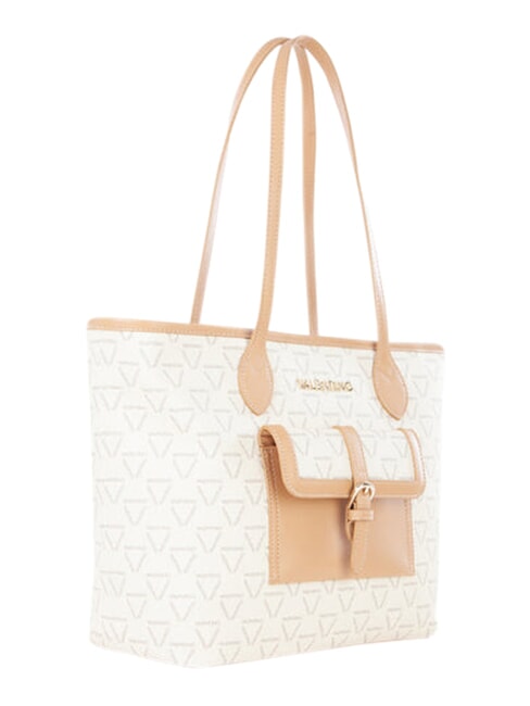 LIUTO Borsa shopping con tasca ecru/multi - Borse Donna