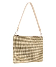 MARIO VALENTINO NABILAH Pochette con strass e tracolla oro - Borse Donna - 2