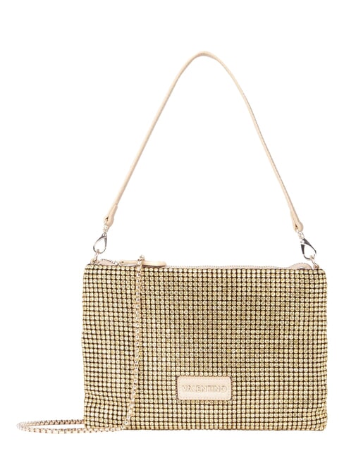 NABILAH Pochette con strass e tracolla oro - Borse Donna