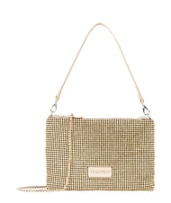 MARIO VALENTINO NABILAH Pochette con strass e tracolla oro - Borse Donna - 3