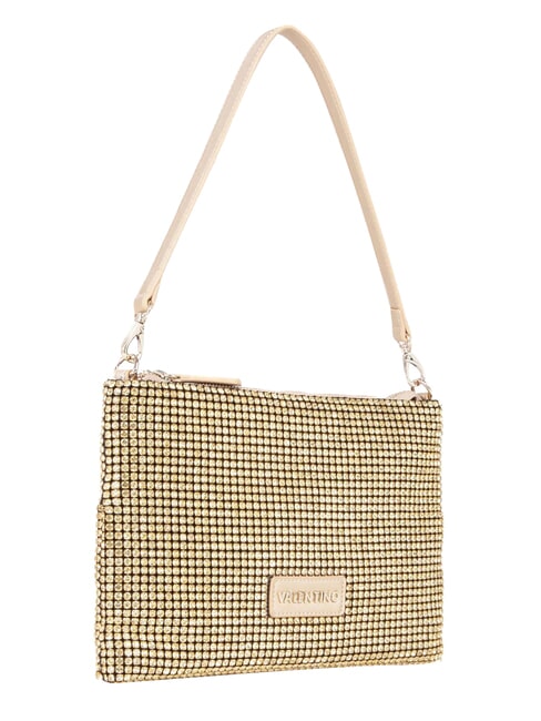 NABILAH Pochette con strass e tracolla oro - Borse Donna