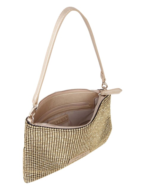 NABILAH Pochette con strass e tracolla oro - Borse Donna