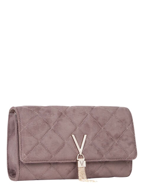 CHARLOTTE Pochette con tracollina a catena taupe - Borse Donna