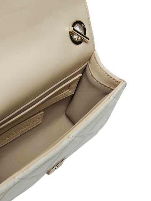 CHARLOTTE Borsa mini a tracolla, con patta ecru - Borse Donna