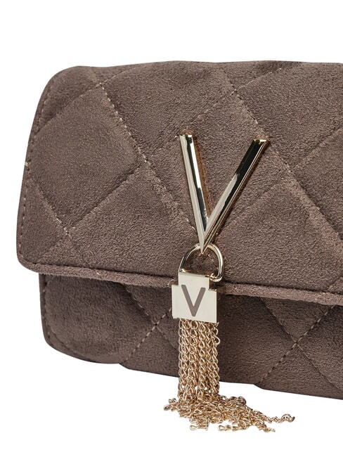 CHARLOTTE Borsa mini a tracolla, con patta taupe - Borse Donna