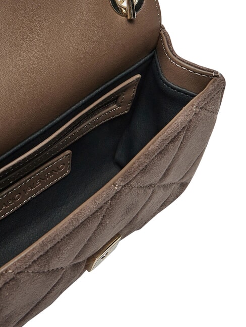 CHARLOTTE Borsa mini a tracolla, con patta taupe - Borse Donna