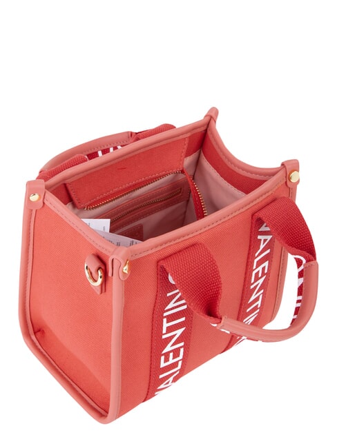 CANDLE Borsa a mano piccola in canvas corallo - Borse Donna