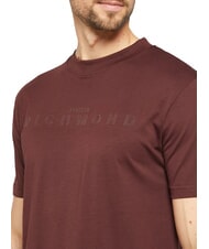 JOHN RICHMOND SOULOKU T-shirt con logo in rilievo bitter choco - T-shirt Uomo - 3