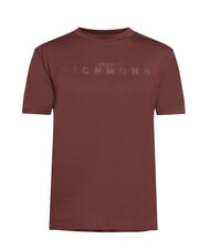JOHN RICHMOND SOULOKU T-shirt con logo in rilievo bitter choco - T-shirt Uomo - 5
