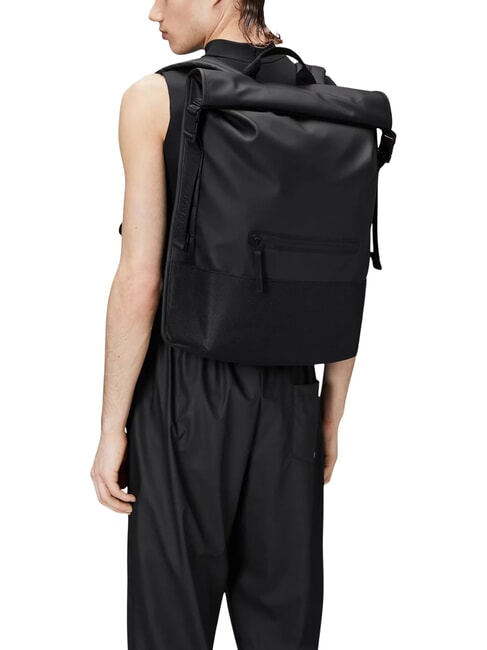 TRAIL ROLLTOP Zaino porta pc 13" black - Zaini Scuola & Tempo Libero