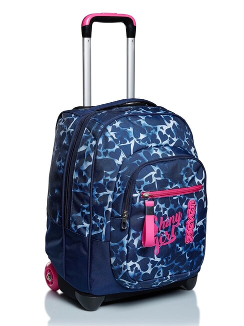 DYED HEARTS Zaino con carello bluedeep - Zaini con carrello