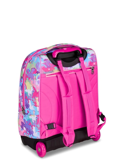 CUCCIOLI Zaino trolley 2 ruote, fisso fuxiafluo - Zaini con carrello
