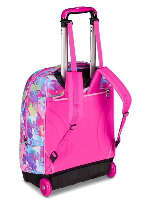 CUCCIOLI Zaino trolley 2 ruote, fisso fuxiafluo - Zaini con carrello