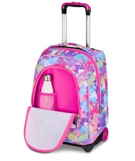 SJGANG CUCCIOLI Zaino trolley 2 ruote, fisso fuxiafluo - Zaini con carrello - 6