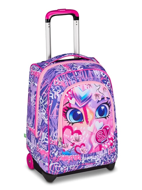 FACCE DA SJ Zaino Trolley CANDY FUXIA - Zaini con carrello