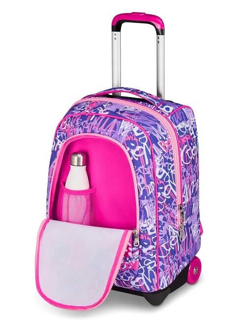 FACCE DA SJ Zaino Trolley CANDY FUXIA - Zaini con carrello