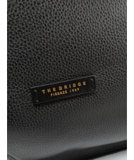 THE BRIDGE CORE SOFT Borsa a mano, in pelle Nero Oro - Borse Donna - 4