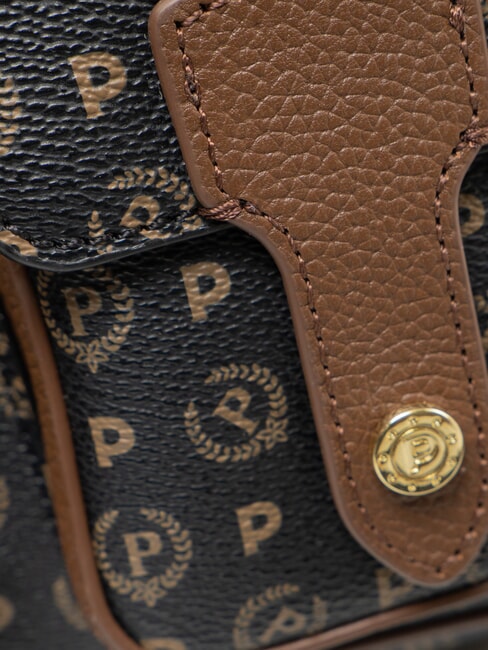 HERITAGE Borsa a mano con tasconi nero marrone - Borse Donna