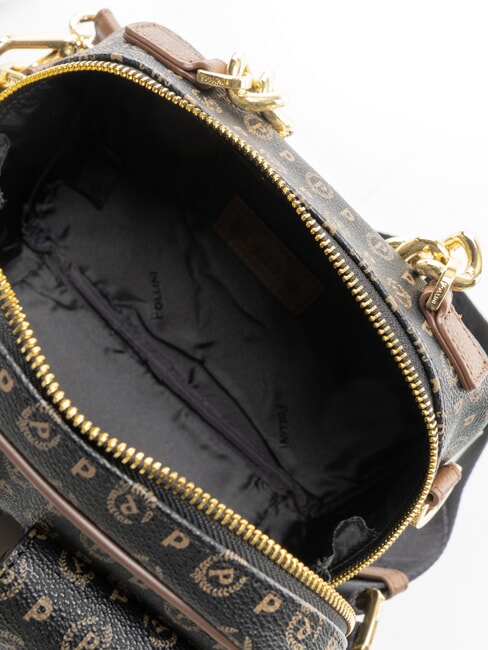 HERITAGE Borsa a mano con tasconi nero marrone - Borse Donna