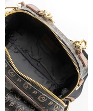 POLLINI HERITAGE Borsa a mano con tasconi nero marrone - Borse Donna - 4