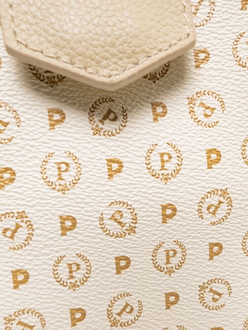 HERITAGE Borsa dome a spalla manici catena avorio - Borse Donna