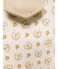 POLLINI HERITAGE Borsa dome a spalla manici catena avorio - Borse Donna - 3