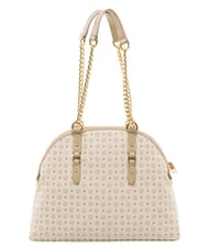 POLLINI HERITAGE Borsa dome a spalla manici catena avorio - Borse Donna - 4