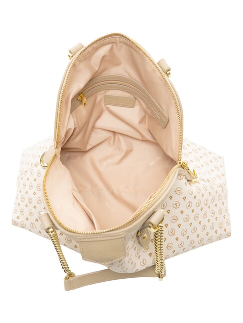 HERITAGE Borsa dome a spalla manici catena avorio - Borse Donna