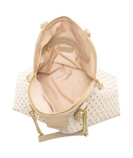 POLLINI HERITAGE Borsa dome a spalla manici catena avorio - Borse Donna - 5