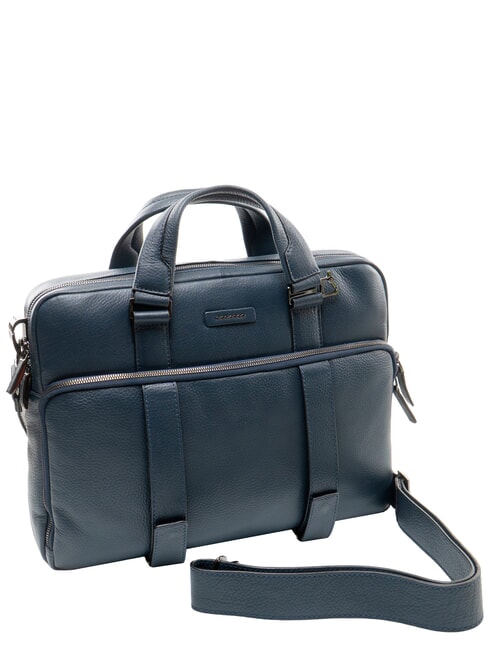 MODUS RESTYLING Cartella in pelle porta pc 14" blu - Cartelle Lavoro
