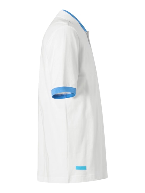 LOGO Polo a manica corta white - neon blue - Polo Uomo