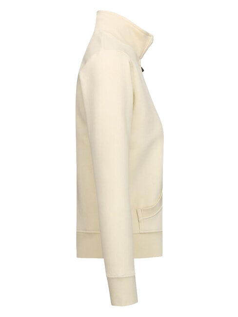 LOGO Felpa full zip white asparagus - Felpe Donna