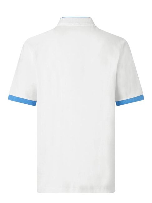 LOGO Polo a manica corta white - neon blue - Polo Uomo