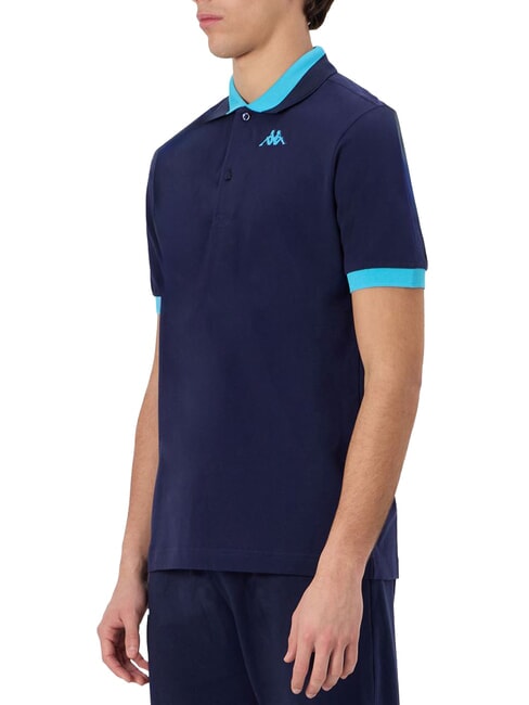 LOGO Polo a manica corta blue marine - neon b - Polo Uomo