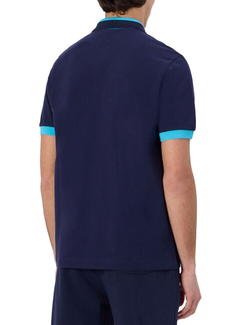 LOGO Polo a manica corta blue marine - neon b - Polo Uomo