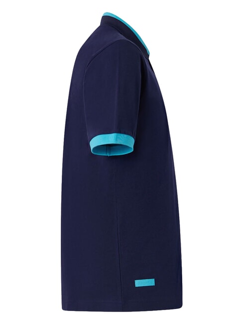 LOGO Polo a manica corta blue marine - neon b - Polo Uomo