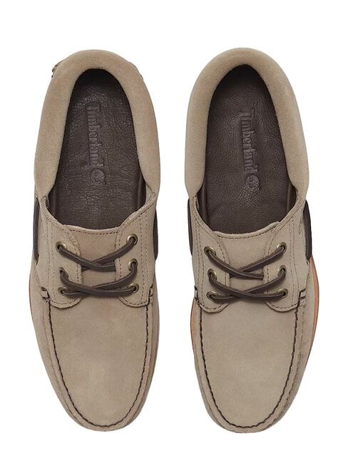 AUTHENTIC  Boat shoes in pelle taupe - Scarpe Uomo