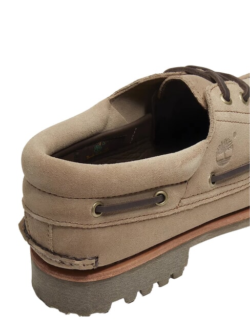 AUTHENTIC  Boat shoes in pelle taupe - Scarpe Uomo