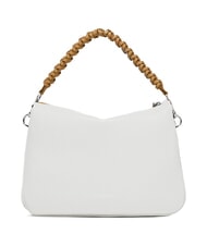 GIANNI CHIARINI MIA Borsa in pelle martellata con tracolla bianco-nature - Borse Donna - 3