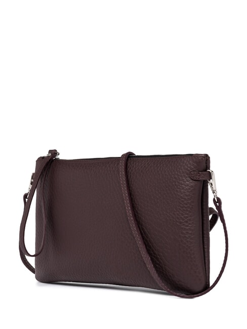 HERMY Pochette in pelle con tracolla plum-castoro - Borse Donna