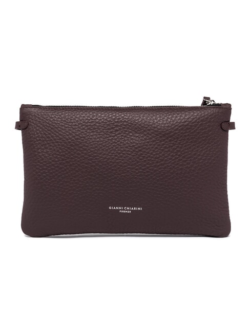 HERMY Pochette in pelle con tracolla plum-castoro - Borse Donna