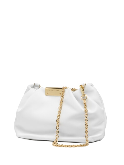 PERLA Borsa clutch pelle catena bianco - Borse Donna