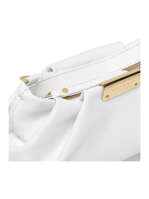 PERLA Borsa clutch pelle catena bianco - Borse Donna