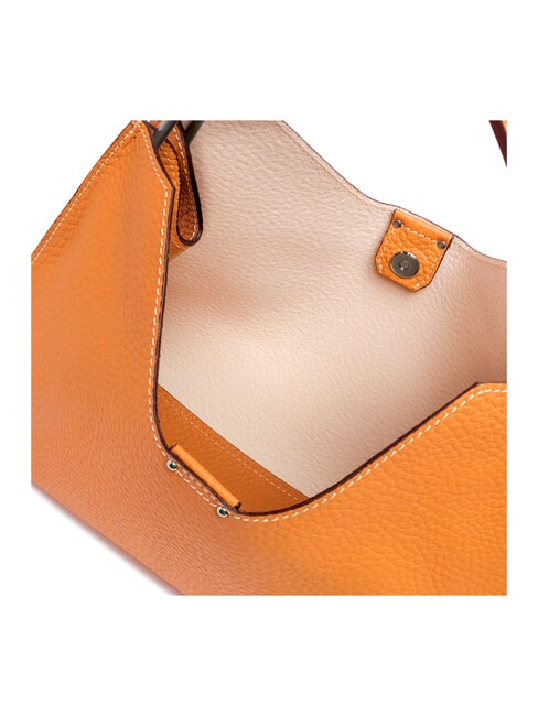 AURORA Borsa a mano in pelle con pouch flame orange-sabbia - Borse Donna